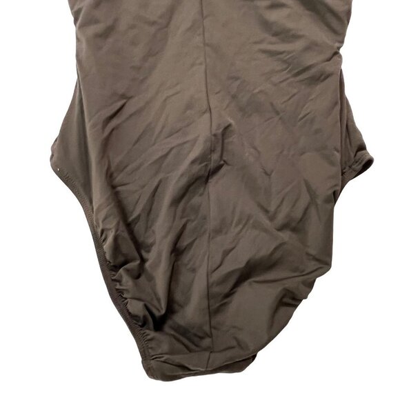 La Blanca One Piece Swimsuit Brown Snakeskin Print Bust Detail Size 8‎ - Picture 6 of 10